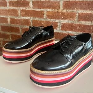 NEVER WORN! ZaraWoman Size 37 (6.5/7) Platform Oxford Shoes